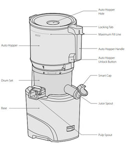 kuvings auto10 cold press juicer