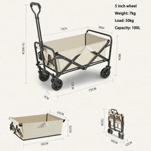 Load image into Gallery viewer, V255-TROLLEY-5INCH-BE-97628-folding-garden-trolley