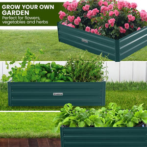 galvanised steel raised garden bed + raised garden bed metal + metal raised garden bed