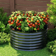 Load image into Gallery viewer, round metal raised garden beds + round corrugated iron garden beds + circular raised garden beds