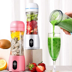 Handheld Fruit Mixer Soga 380ml USB Rechargeable - White-Blender-Just Juicers